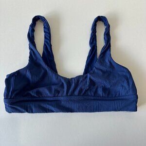 Vitamin A Blue Sienna Tank EcoRib (Ribbed) Bathing Suit Bikini Top
